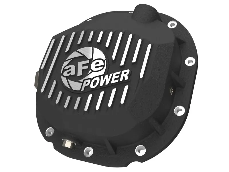 Afe 90-14 Ford F-150 Rear Differential Cover - Black W/ Machined Fins 1