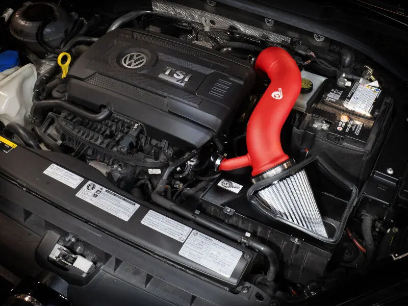 Afe Rapid 15-21 Vw Gti L4 2.0L Induction Red Edition Cold Air Intake System W/ Pro Dry S Filter 2