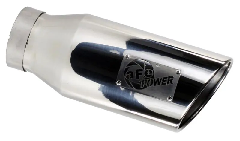 Afe Universal Bolt On Exhaust Tip Polished 5In Inlet X 6In Outlet X 12In Long 1