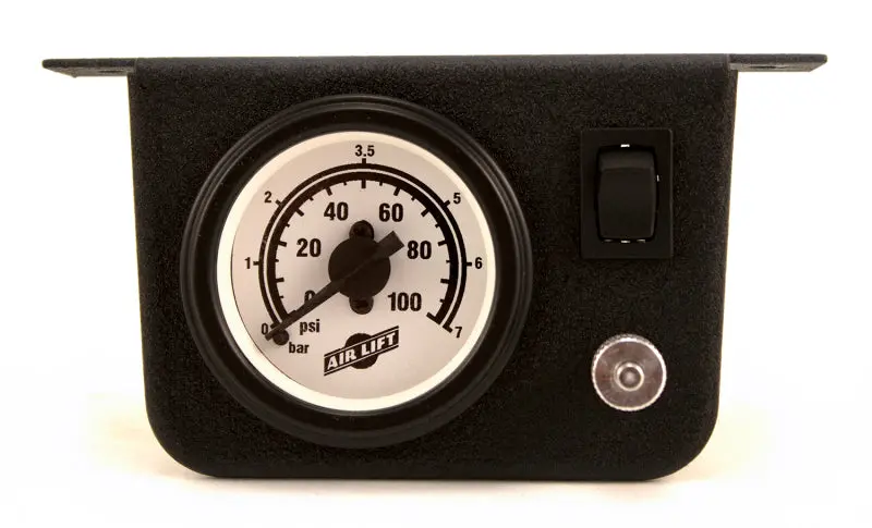 Air Lift Single Needle Gauge W/ 2In Lighted Panel - 100 Psi 2