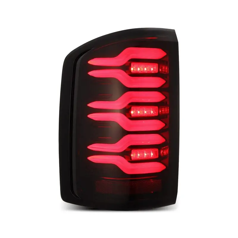 Alpharex 14-18 Gmc Sierra 1500/2500Hd/3500Hd Luxx-Series Led Tail Lights Blk/Red W/Actv Lgt Seq. Sig 2