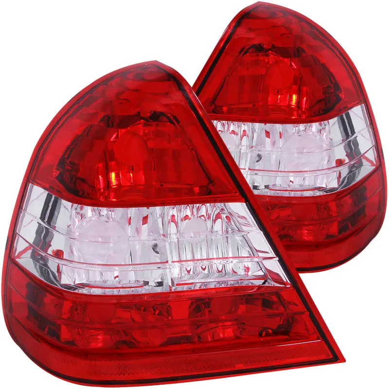Anzo 1994-2000 Mercedes Benz C Class W202 Taillights Red/Clear 2