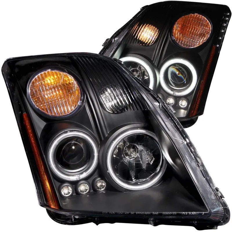 Anzo 2007-2012 Nissan Sentra Projector Headlights Black 2