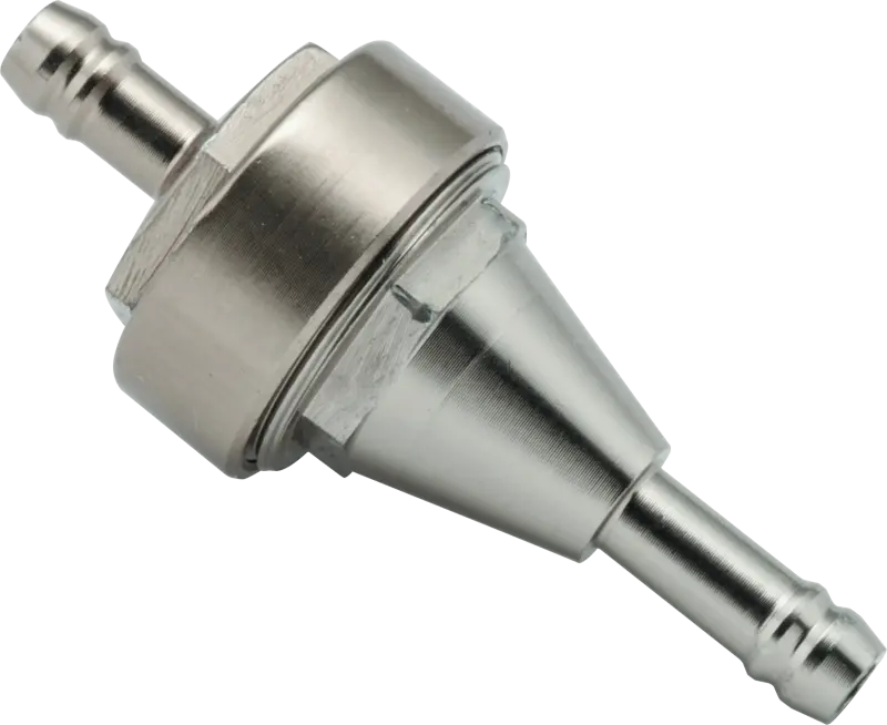 Bikemaster 1/4In Inline Fuel Filter - Titanium 1