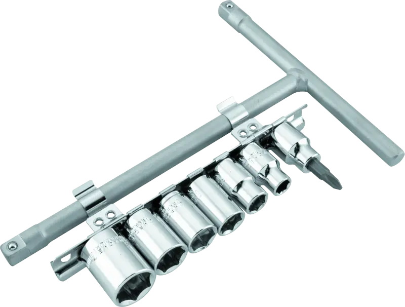 Bikemaster 3/8In Drive T-Handle Set (8Mm/10Mm/12Mm/13Mm/14Mm/17Mm/#2 Phillips) 1