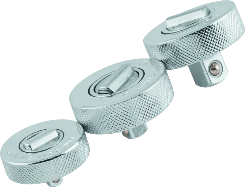 Bikemaster 3-Pc Palm Rachet Set - 1/4In Drive / 3/8In Drive / 1/2In Drives 1
