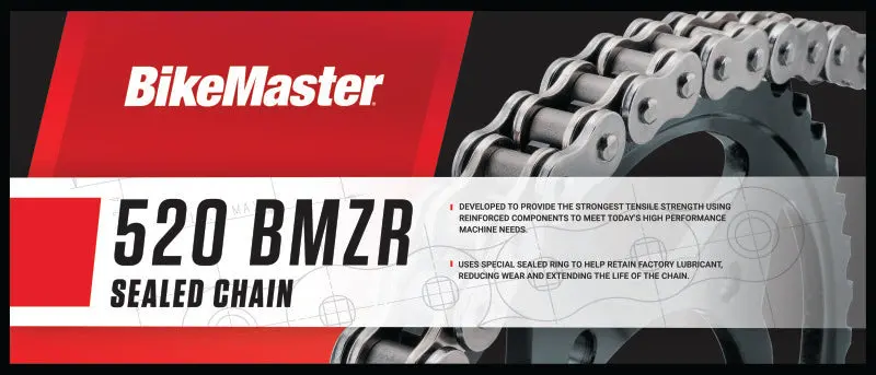 Bikemaster 520X120 Bmzr Z-Ring Chain - Black/Chrome 2
