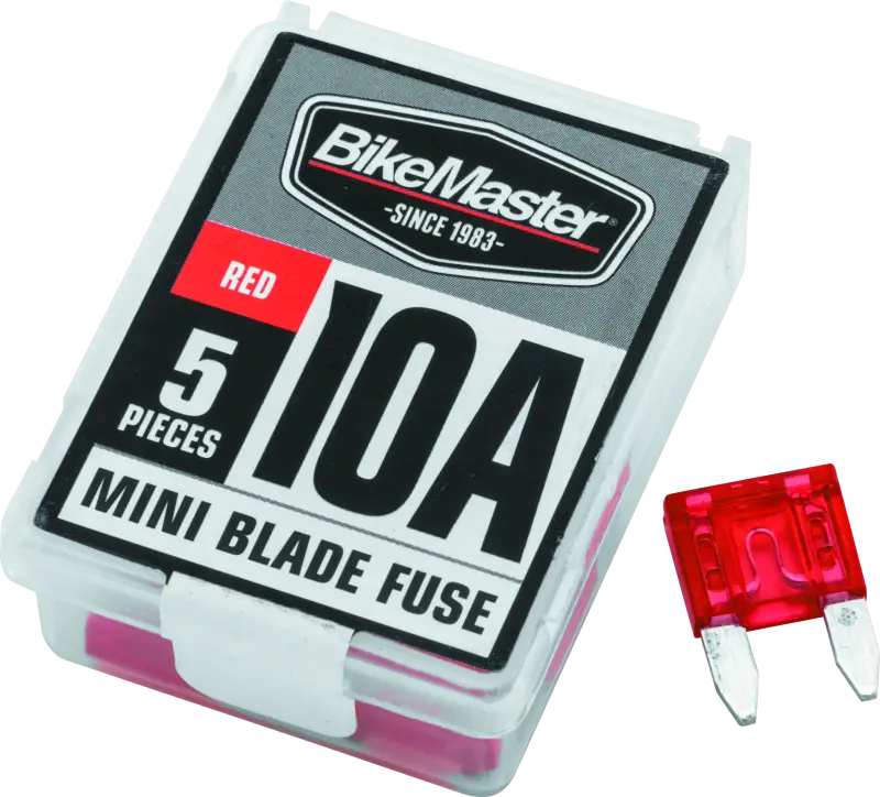 Bikemaster 5Piece 10A Replacement Mini Blade Fuse 1