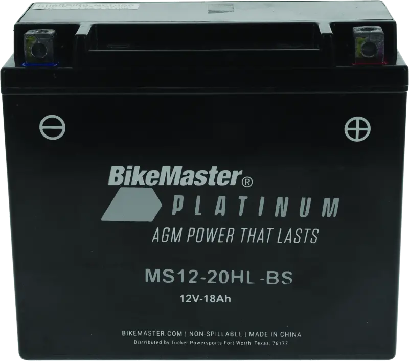 Bikemaster Agm Battery - Ms12-20Hl-Bs 1