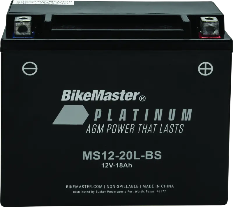 Bikemaster Agm Battery - Ms12-20L-Bs 1