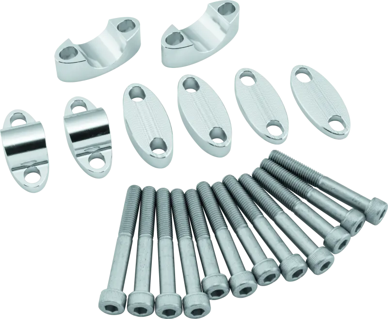 Bikemaster Aluminum Handlebar Risers 1-1/8In - Silver 1