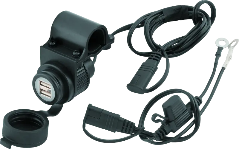Bikemaster Dual Usb Socket W/ Bracket 1