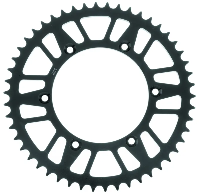 Bikemaster Honda Yamaha Rear Steel Sprocket 520 50T - Black 1