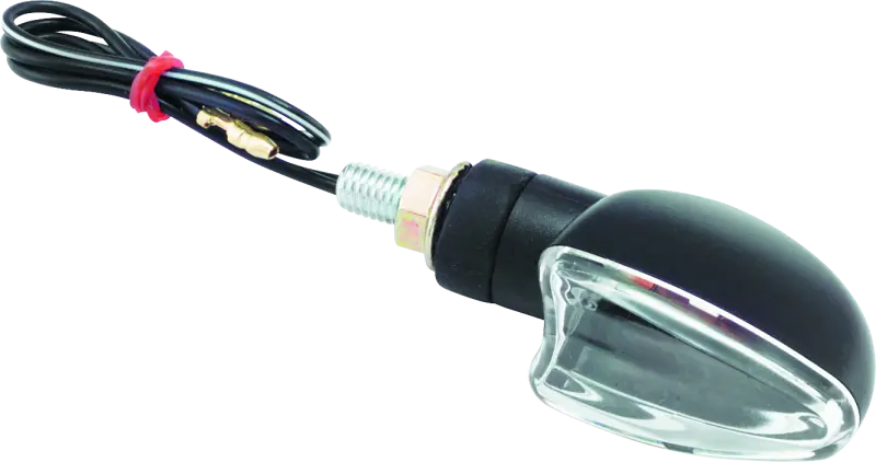 Bikemaster Ministalk Marker Light V-Shape - Black/Clear 1