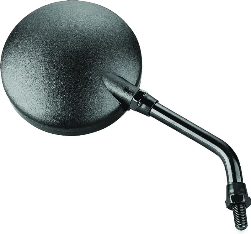 Bikemaster Round Mirror 6In Stem -10Mm - Black 1