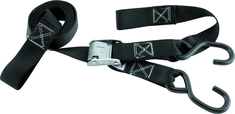 Bikemaster Tiedown 1-1/2 Integrated Softhook - Black 1