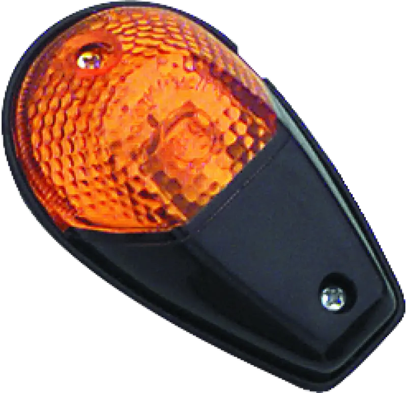 Bikemaster Universal Flush Mount Marker Light - Black/Amber 1