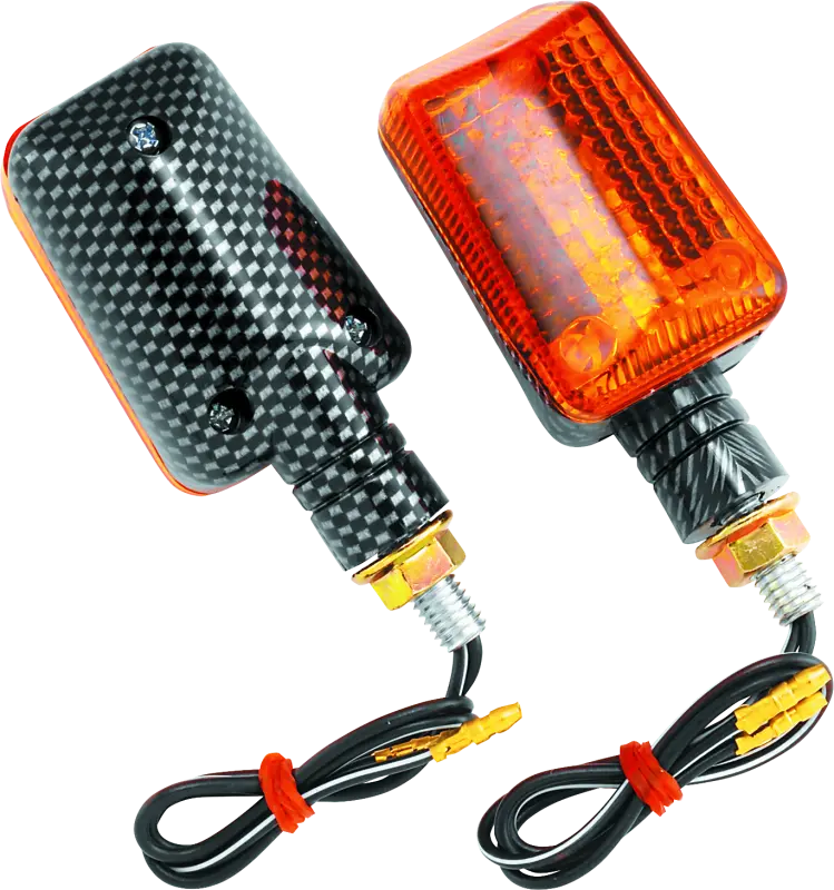 Bikemaster Universal Ministalk Marker Light - Carbon/Amber 1