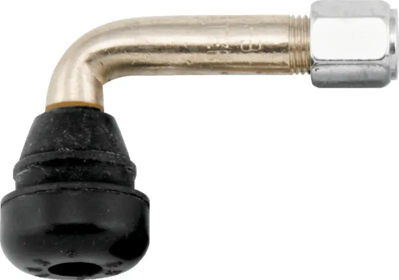 Bikemaster Valve Stem 90Deg Chrome W/Rubber Ea 1
