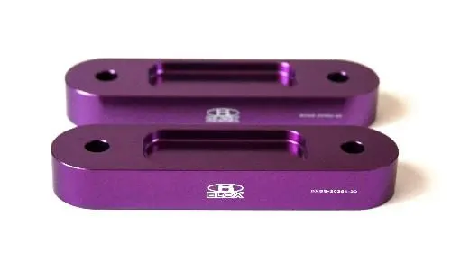 Blox Honda S2000 Racing Front 12Mm Thin Spacer Bump Steer Kit - Black (Lowered 1In And More) 1