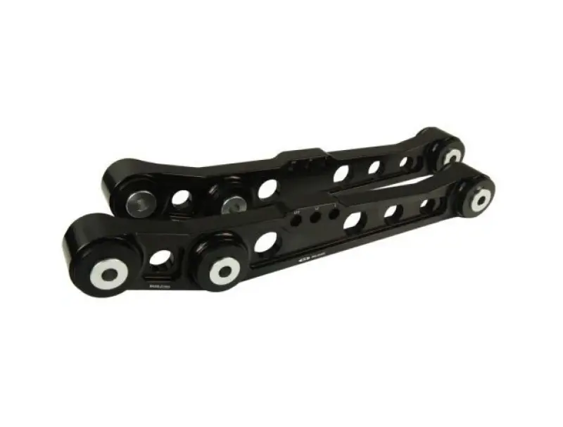 Blox Racing V2 Billet Rear Lower Control Arms Poly Bushings 96-00 Honda Civic - Black 1
