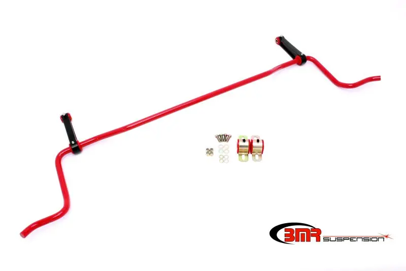 Bmr 05-10 S197 Mustang Rear Solid 22Mm Sway Bar Kit W/ Bushings & Billet Links - Red 1