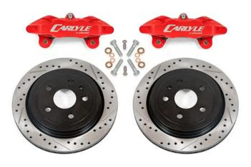Bmr 14-19 Chevrolet Corvette Brake Kit For 15In Conversion Drilled And Slotted Rotors/Red Calipers 1