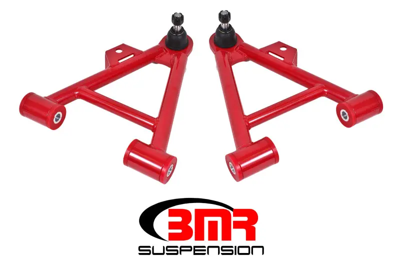 Bmr 79-93 Fox Mustang Lower Non-Adj. A-Arms (Coilover Only) W/ Std. Ball Joint (Poly) - Red 1