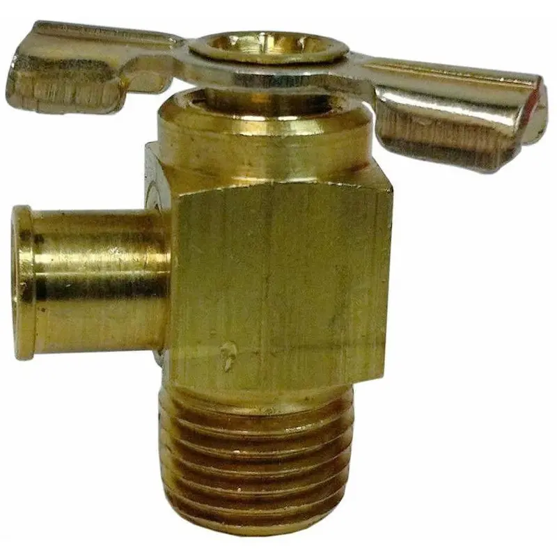 Brass Oil Drain Cock 90 Degree 1/4 1