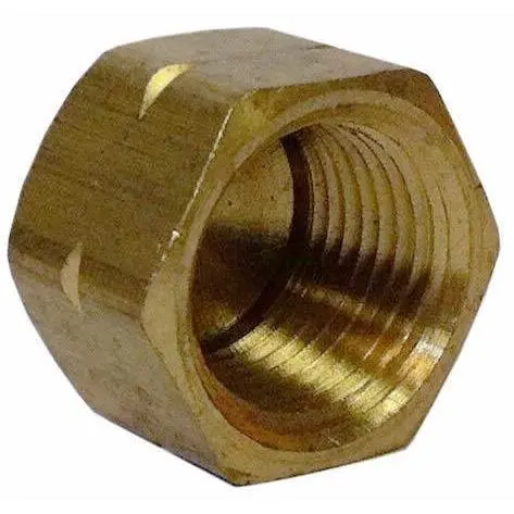 Brass Pipe Cap 3/8 1