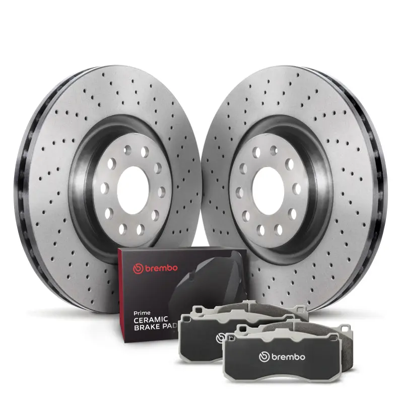 Brembo Oe 08-15 Audi Tt Quattro Rear Disc Brake Kit 1