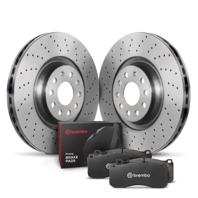 Brembo Oe 12-13 Volkswagen Golf R/10-21 Gti Rear Disc Brake Kit 1