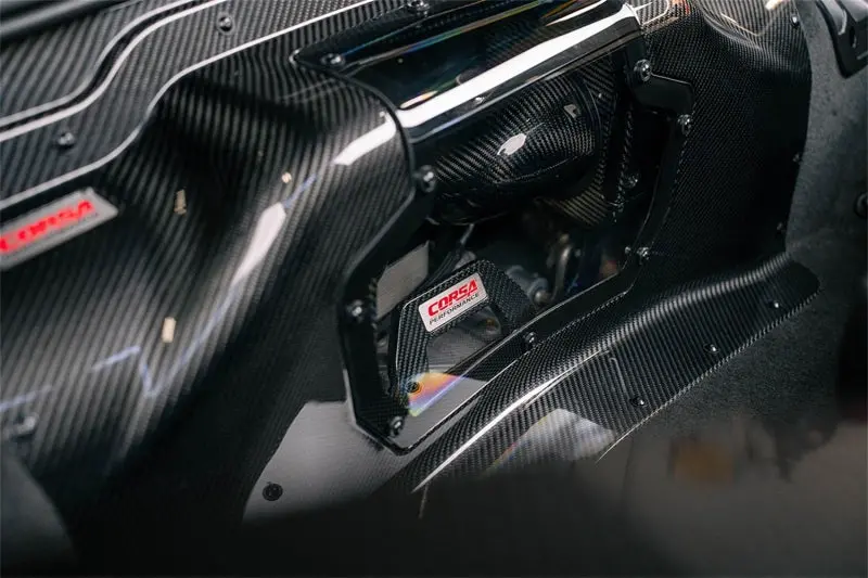 Corsa 23+ Chevy C8 Z06 Carbon Fiber Air Intake W/ Drytech Filter 2