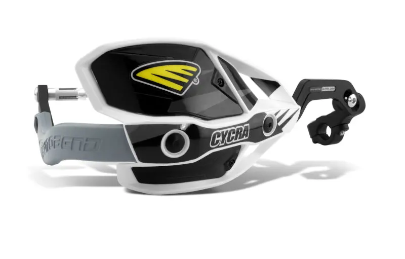 Cycra Crm Ultra 1-1/8 In. Clamp W/White Shields/Black Covers 1