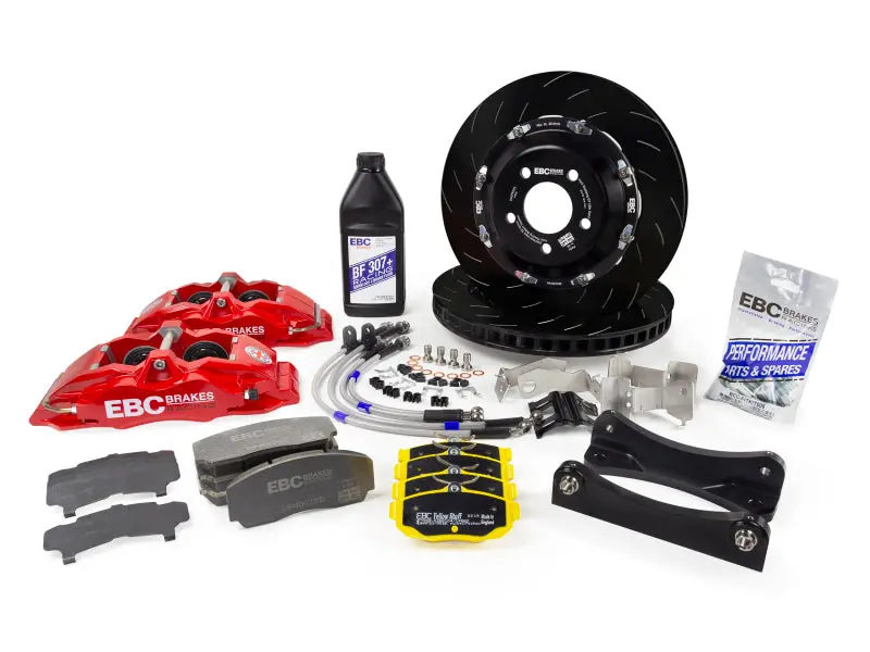Ebc Racing 12-21 Subaru Brz/Toyota Gt86 Red Apollo-4 Calipers 330Mm Rotors Front Big Brake Kit 1