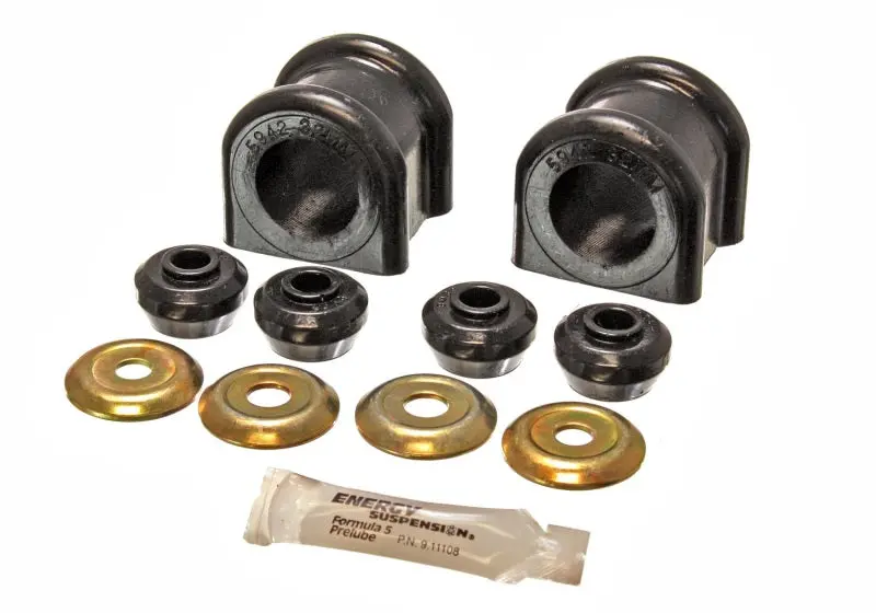 Energy Suspension 2006-08 Dodge Ram 1500/2500/3500 4Wd 32Mm Black Front Sway Bar Bushing Set 1