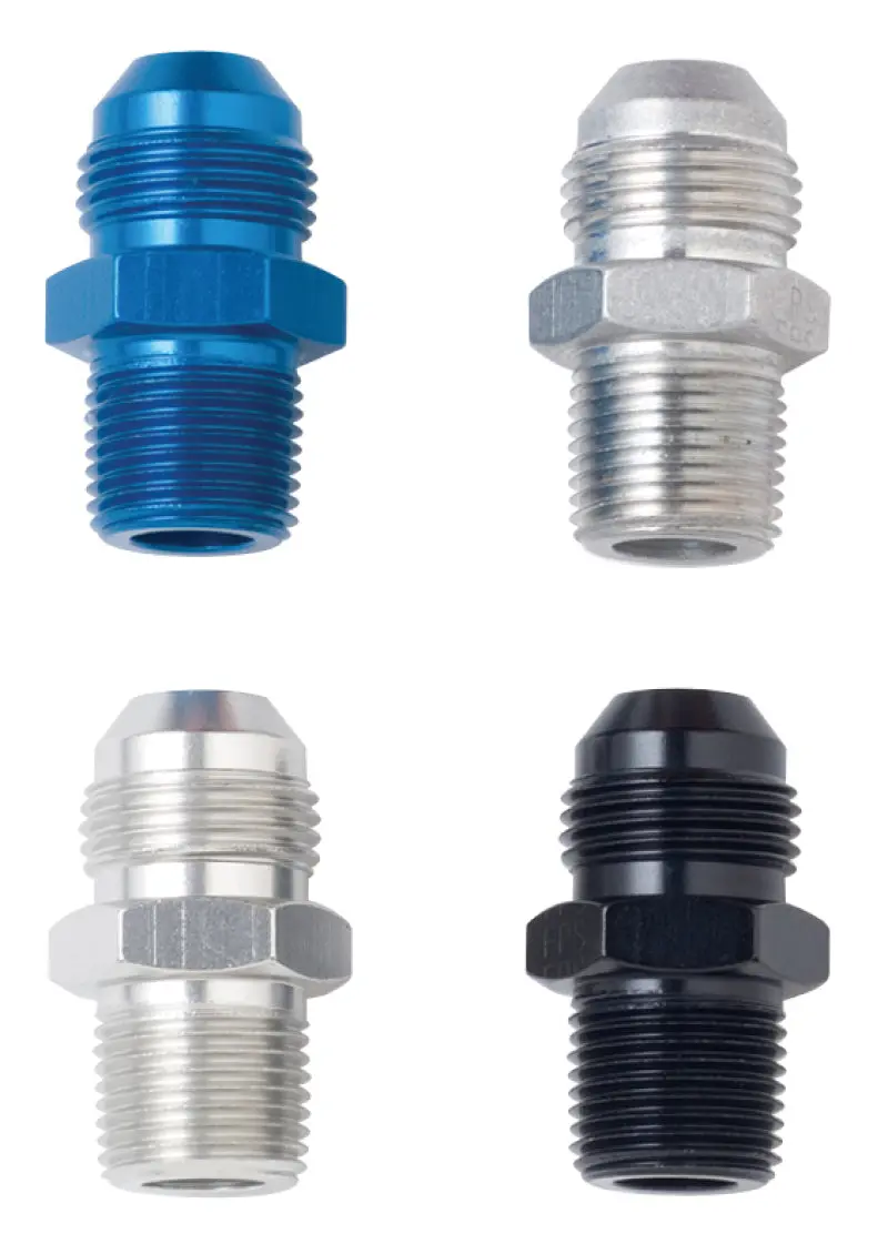 Fragola -10An X 3/8 Npt Straight Adapter - Black 1
