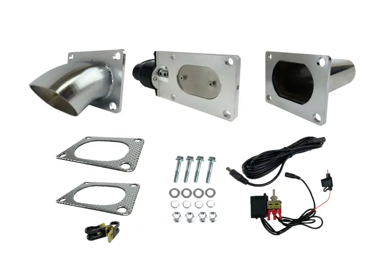 Granatelli 3.0In Oval Stainless Steel Electronic Exhaust Cutout 1
