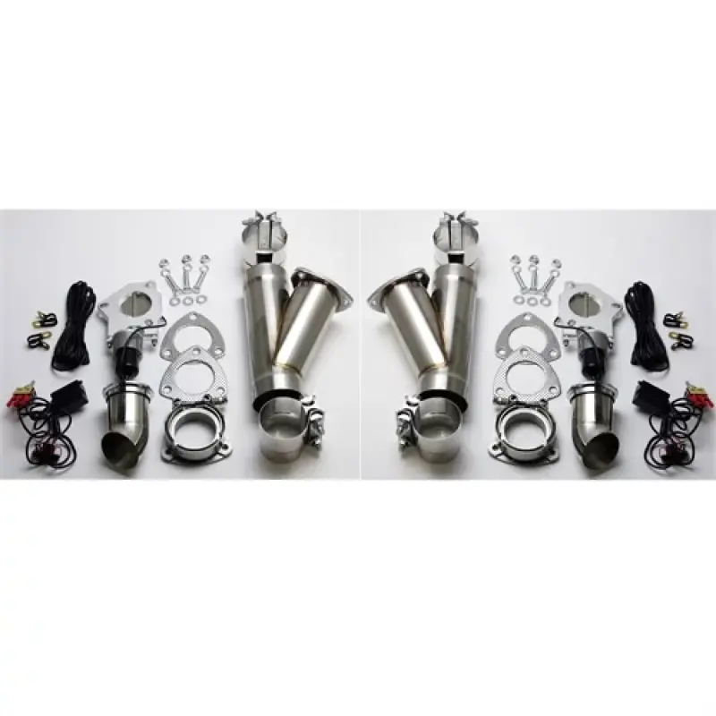 Granatelli 3.0In Stainless Steel Electronic Dual Exhaust Cutout W/Slip Fit & Band Clamp 1