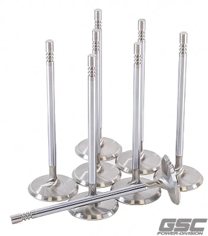 Gsc P-D Ford Voodoo/Predator 32.5Mm Head Std 109.8Mm Long Chrm Super Alloy Exhaust Valve - Set Of 8 1