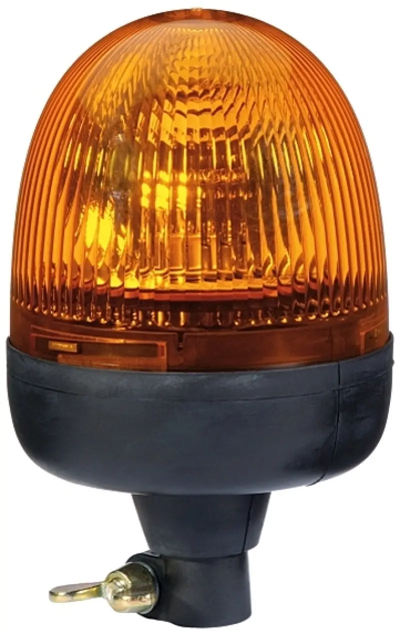 Hella Rota Compact 12V Amber Lens Beacon W/ Flexible Pole Mount 1