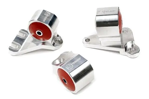 Innovative 92-95 Civic K-Series Silver Aluminum Mounts 75A Bushings (Not K24 Trans) 1