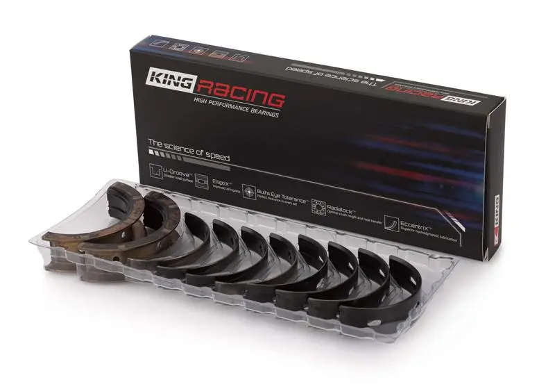 King Engine Bearings Mitsubishi 4G63/4G64 6 Bolt 1St Gen Dsm Performance Main Bearing Set - Size Std 1