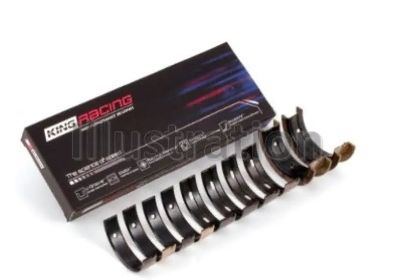 King Engine Bearings Mitsubishi 4G63/4G64 6 Bolt 1St Gen Dsm Performance Main Bearing Set - Size Std 2