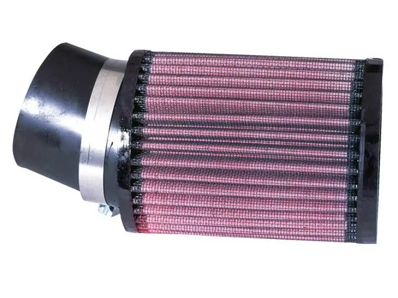 K&N Filter Universal Rubber Round Straight Filter 20 Deg Angled 2-7/16In Flange 3-3/4In Od 5In H 2