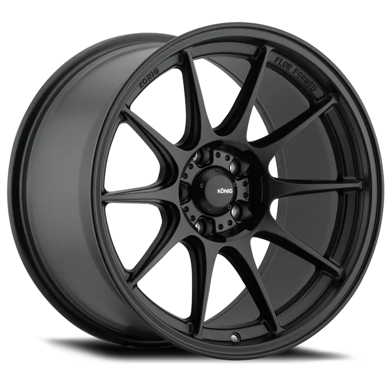 Konig Dekagram 18X8.5 5X112 Et43 Semi-Matte Black 1