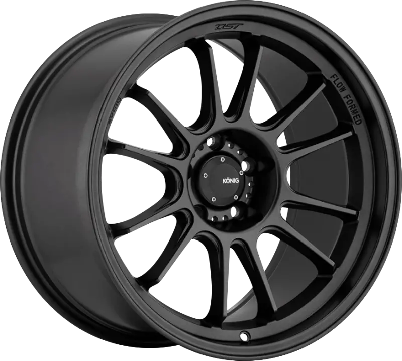 Konig Hypergram 18X12 5X114.3 Et20 Matte Black Wheel 1