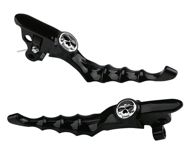 Kuryakyn Zombie Levers 21-23 And Select 24-25 Touring Gloss Black 1