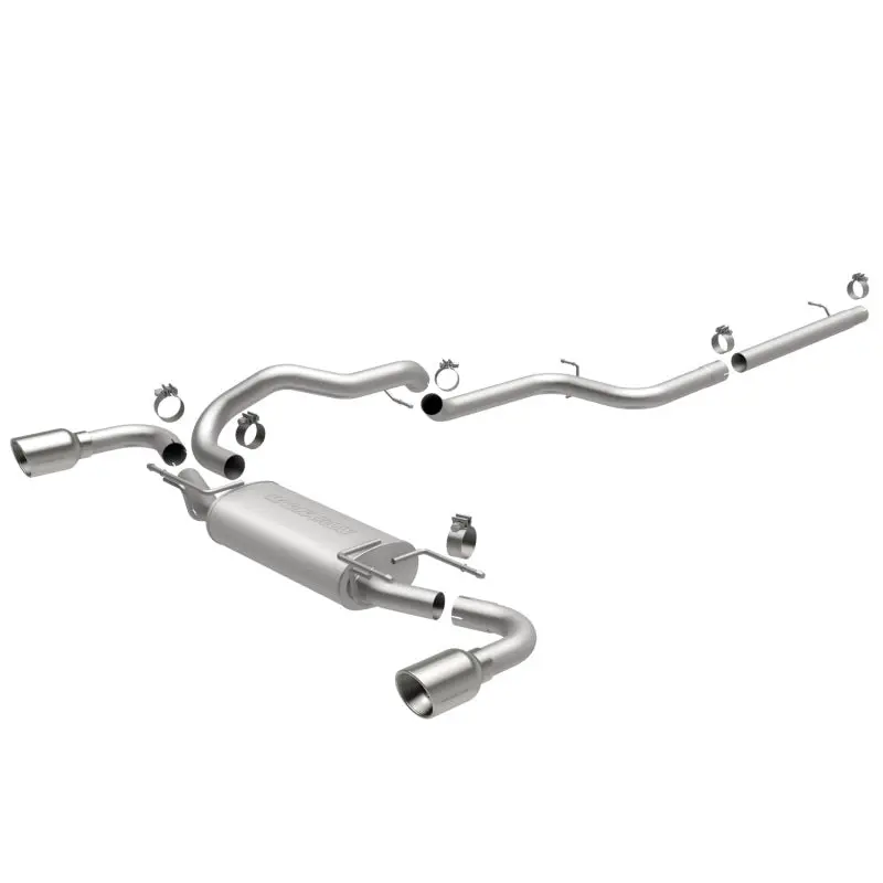 Magnaflow 10-12 Mazda 3 L4 2.5L Hatchback Split Rear Exit Stainless Cat Back Performance Exhaust 1