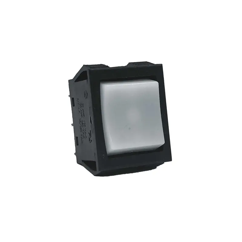Momentary White Rocker Start/Stop Switch 1